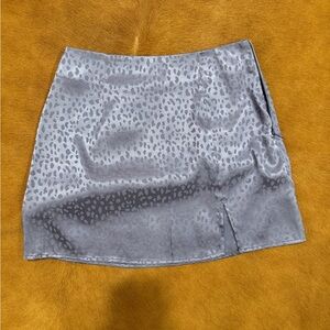 Forever 21 Gray Animal Print Mini Skirt